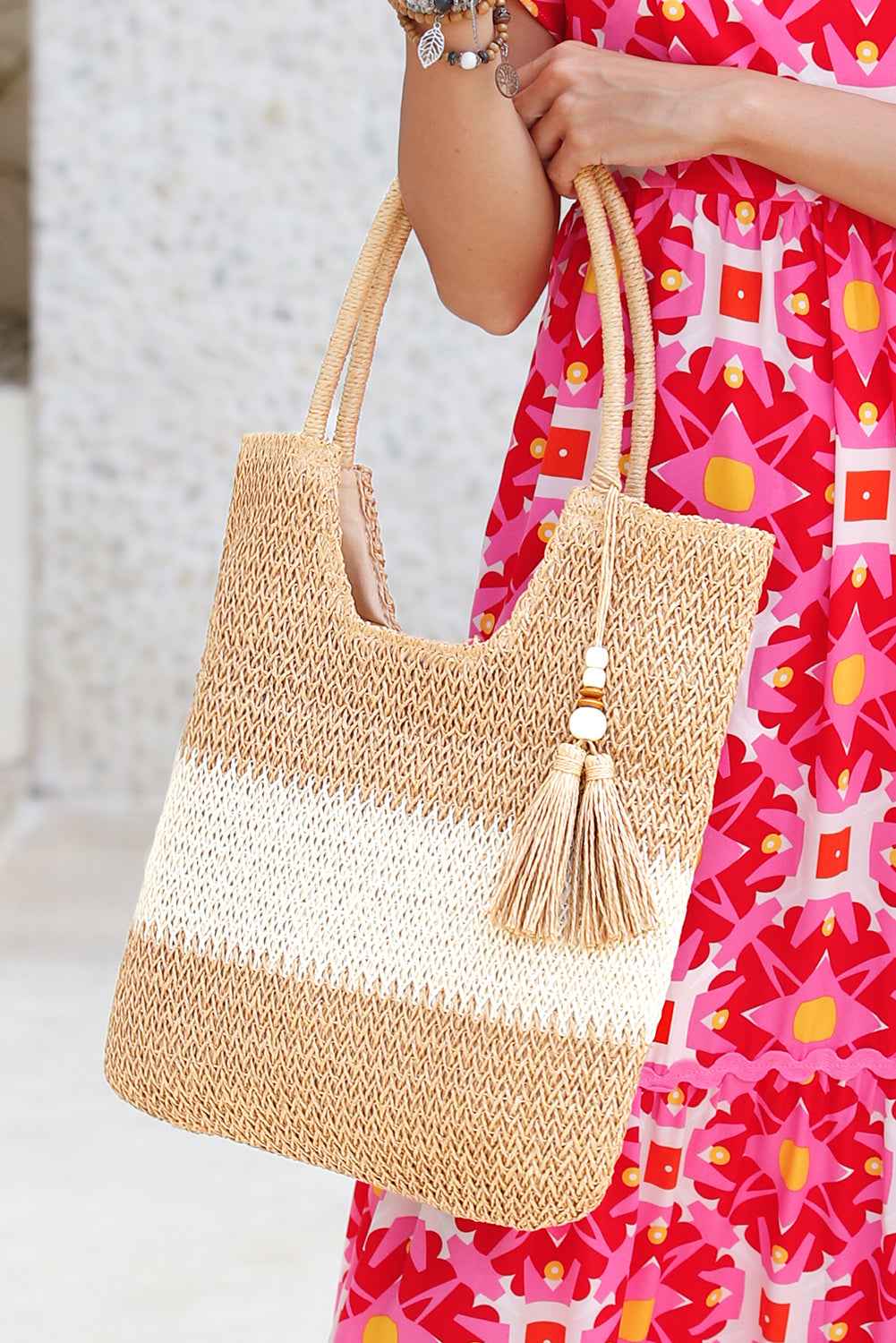 Layla Tassel Decor tote Bag