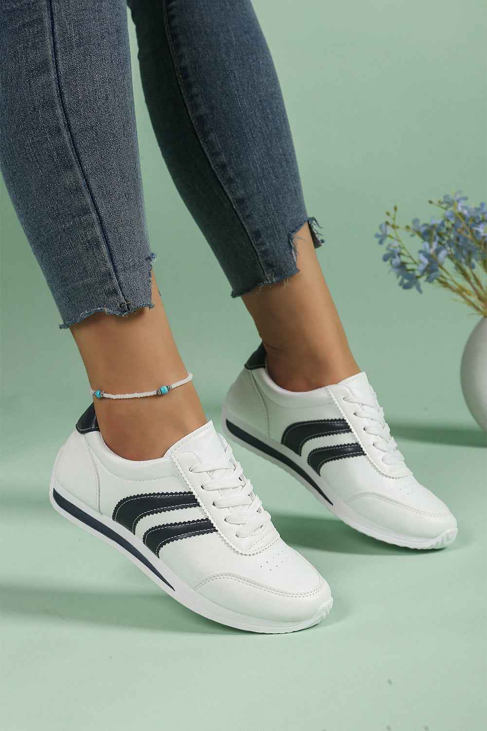 Isabella Lace Up Flat Shoes