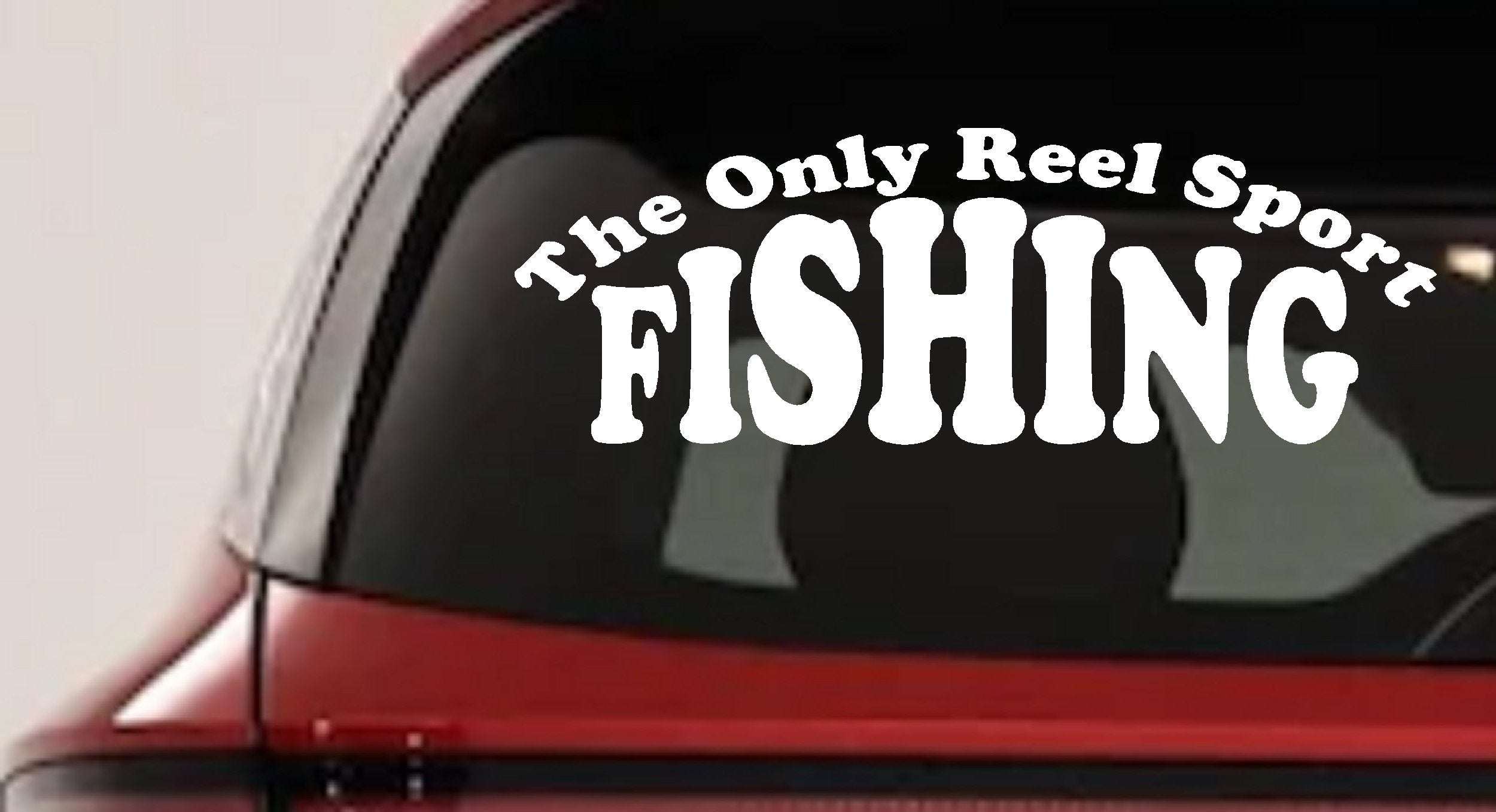 Fishing Decal for Cars & Trucks - Vinyl Sticker for Sport Fishing - PW PitStop