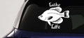 Lake Life Crappie Fishing Decal Truck Window Vinyl Sticker - PW PitStop