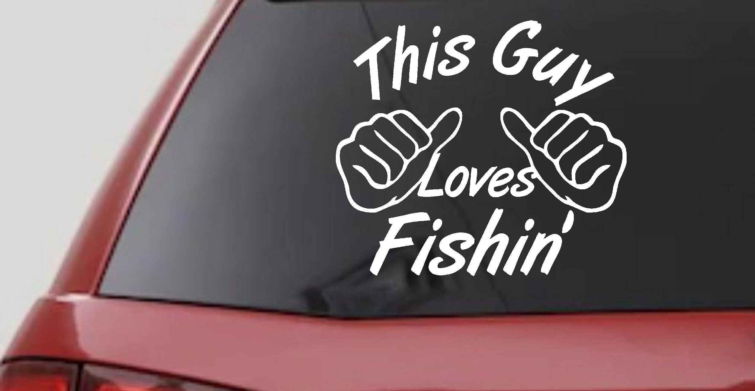Fishing Lover Vinyl Decal Sticker for Car Truck Window