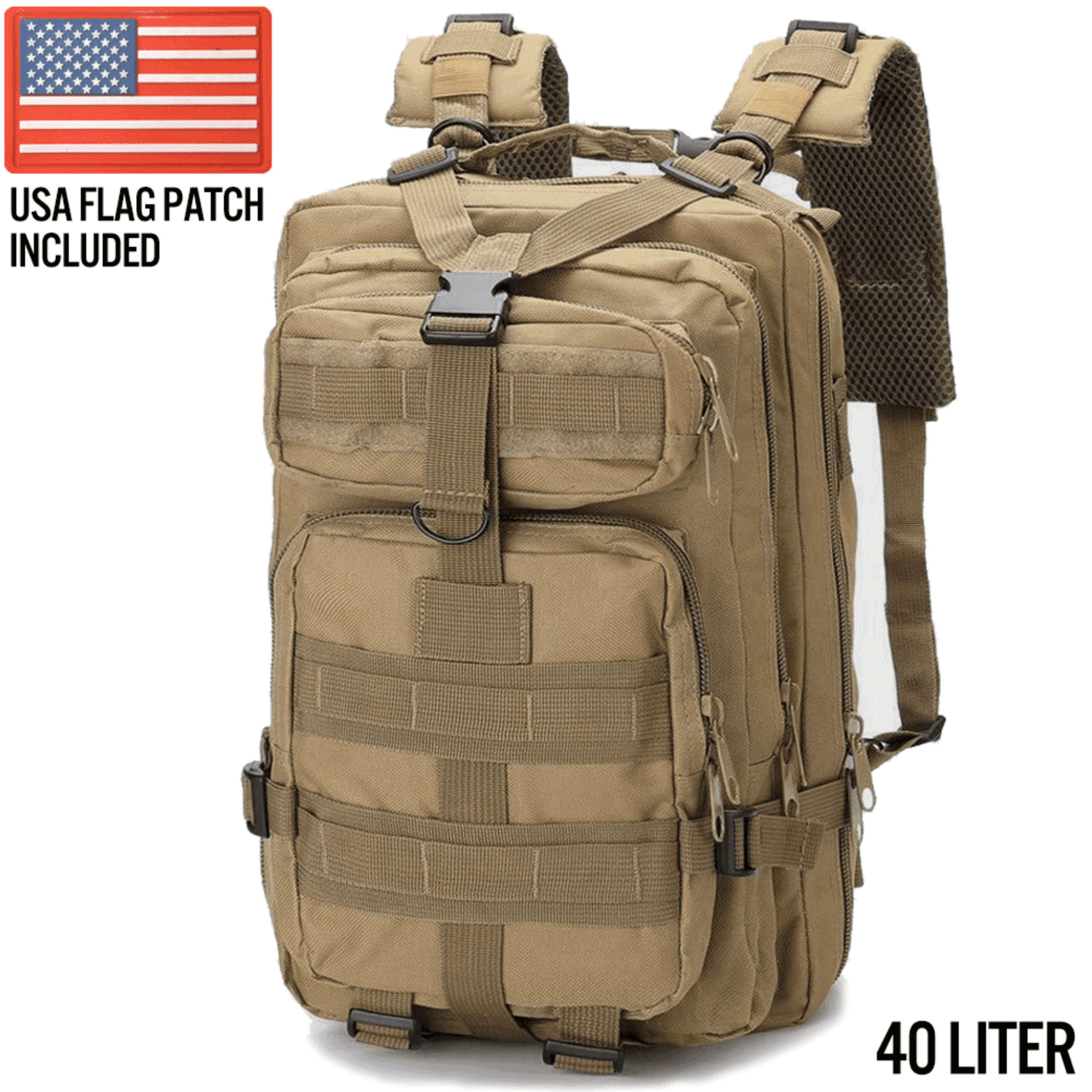 XGear Tactical Large 40L Tactical Backpack Survival Bag - PW PitStop