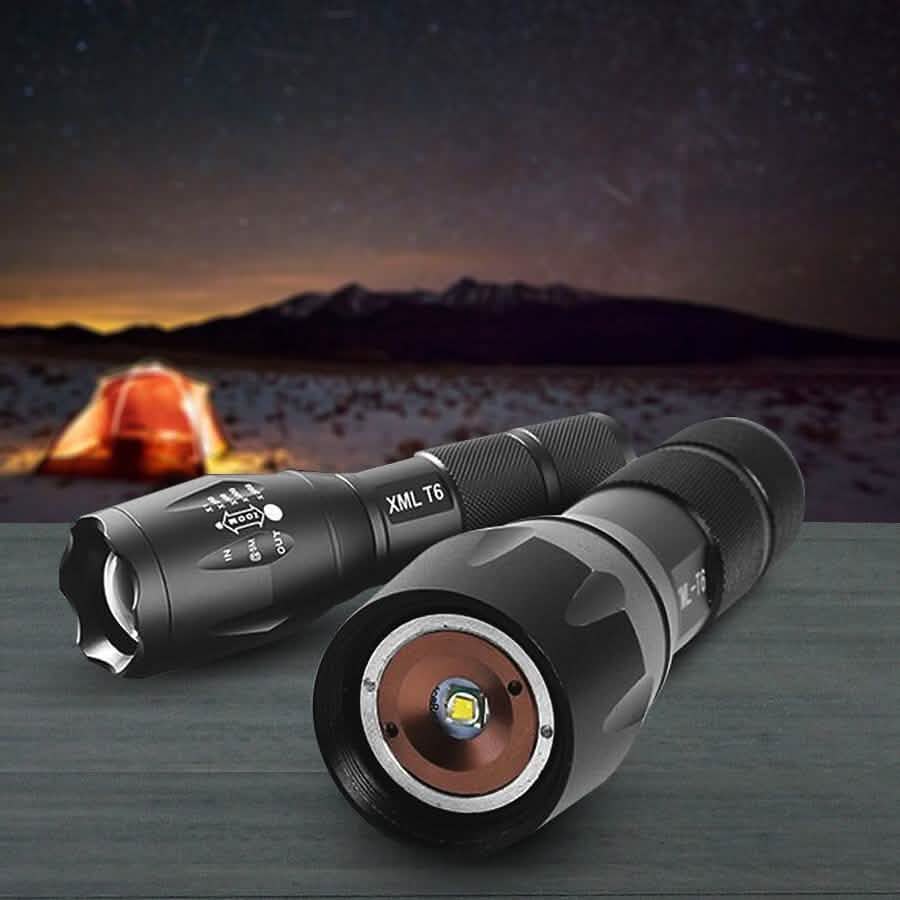 1600 Lumen Aluminum Alloy Tactical Flashlight with Zoom - PW PitStop
