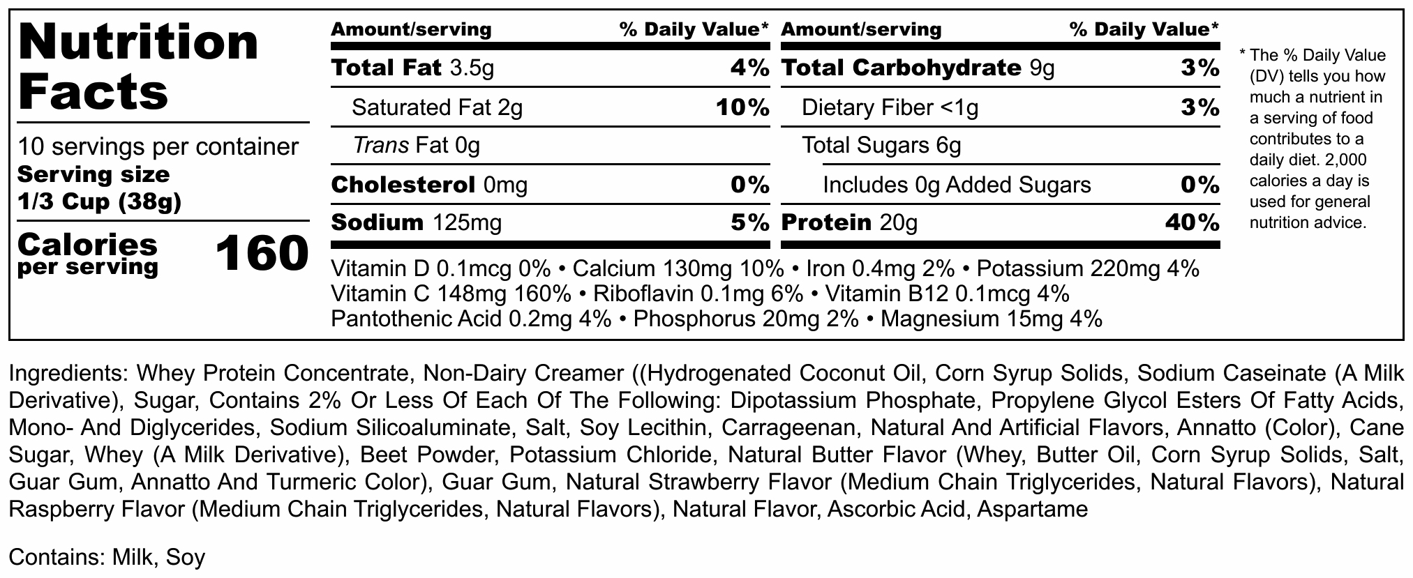 Hi-West Berry Berry Protein Smoothy - PW PitStop