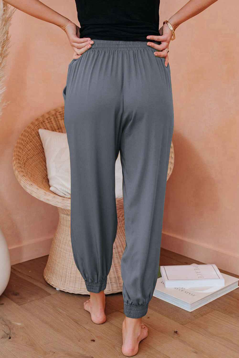 Elani Waistband Cropped Jogger Pants