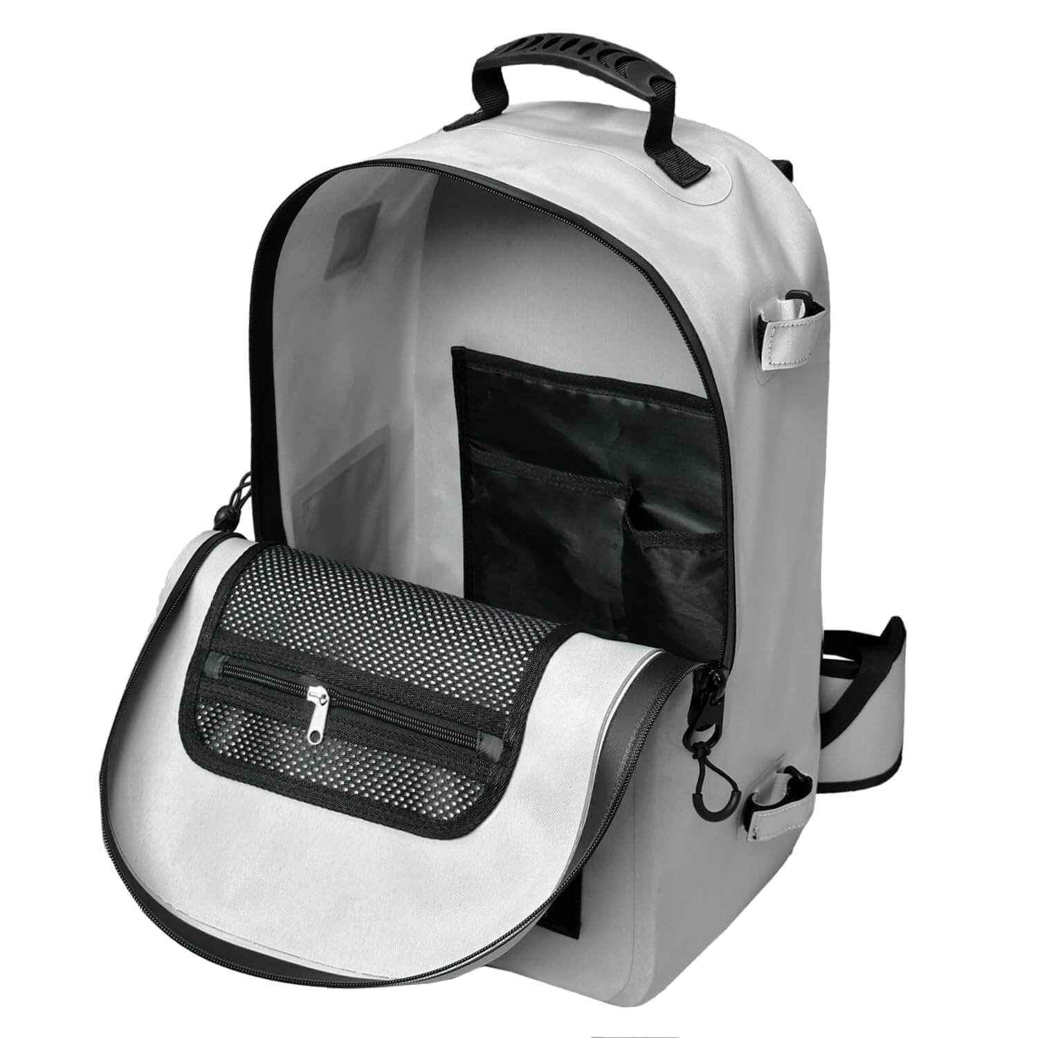 27QT Waterproof Fishing Backpack with Rod Holder