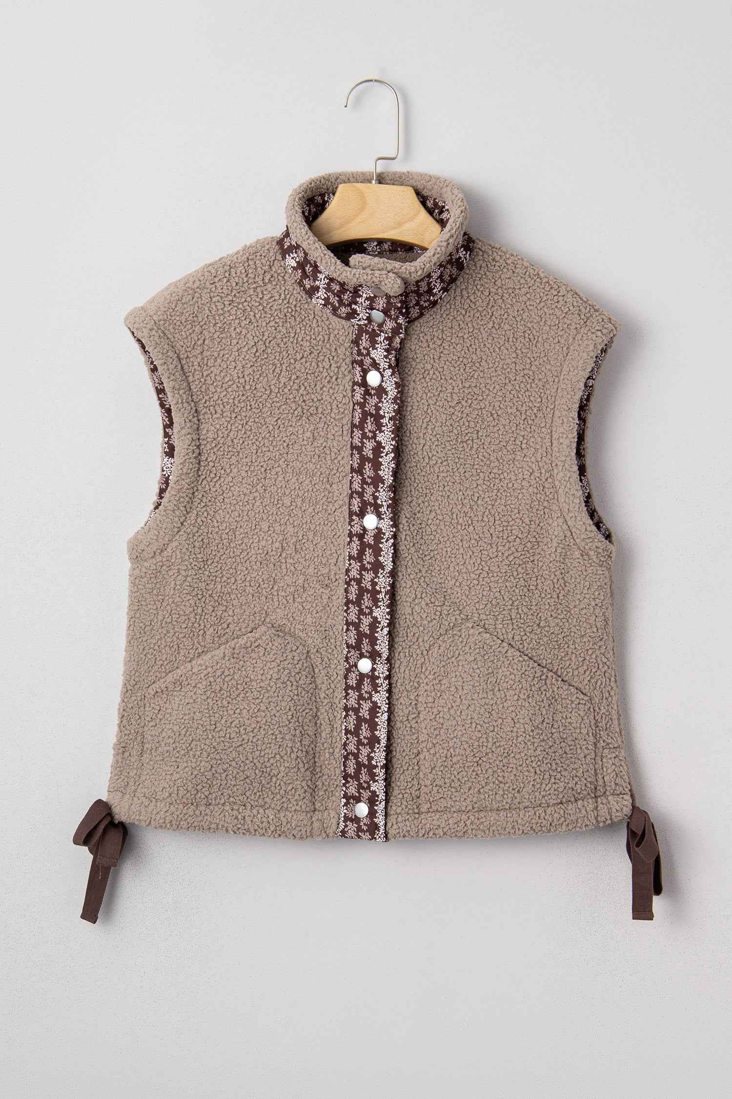 Wrenley Bows Sherpa Fleece Vest