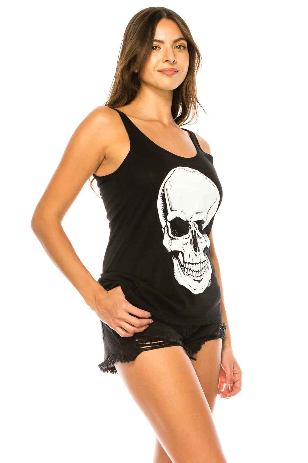 BIG SKULL BLACK TANK TOP