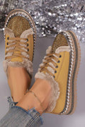 Harper Lace Up Flat Shoes