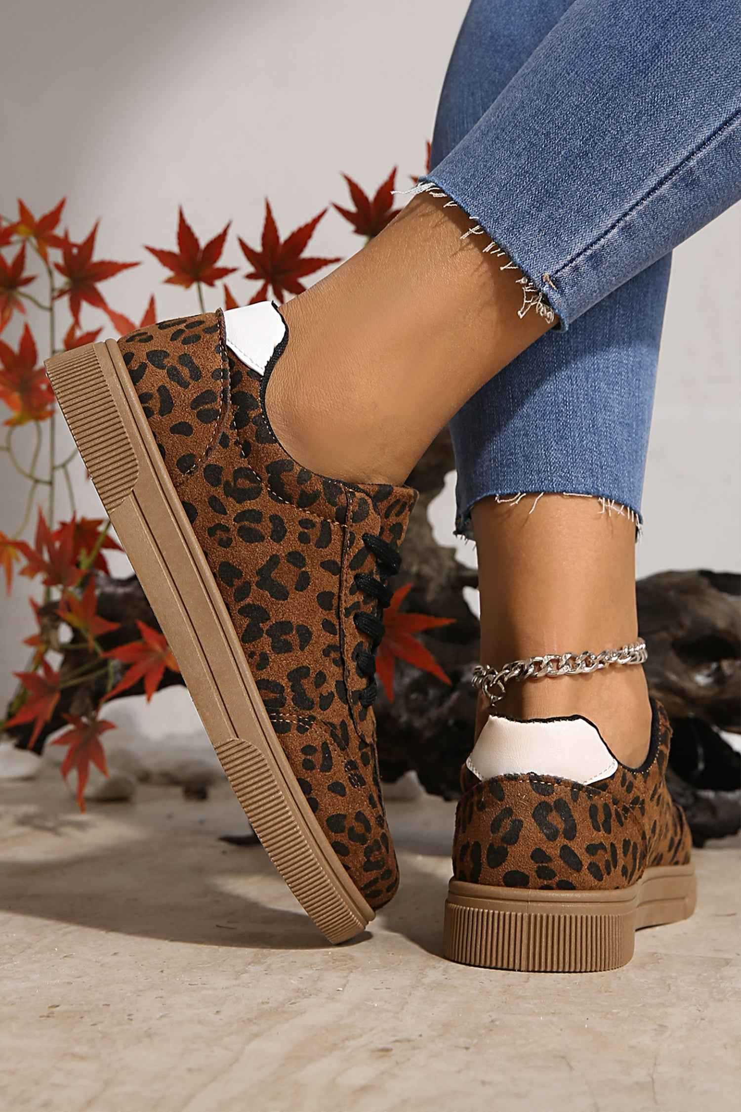 Emiliana Tab Patchwork Laceup Shoes
