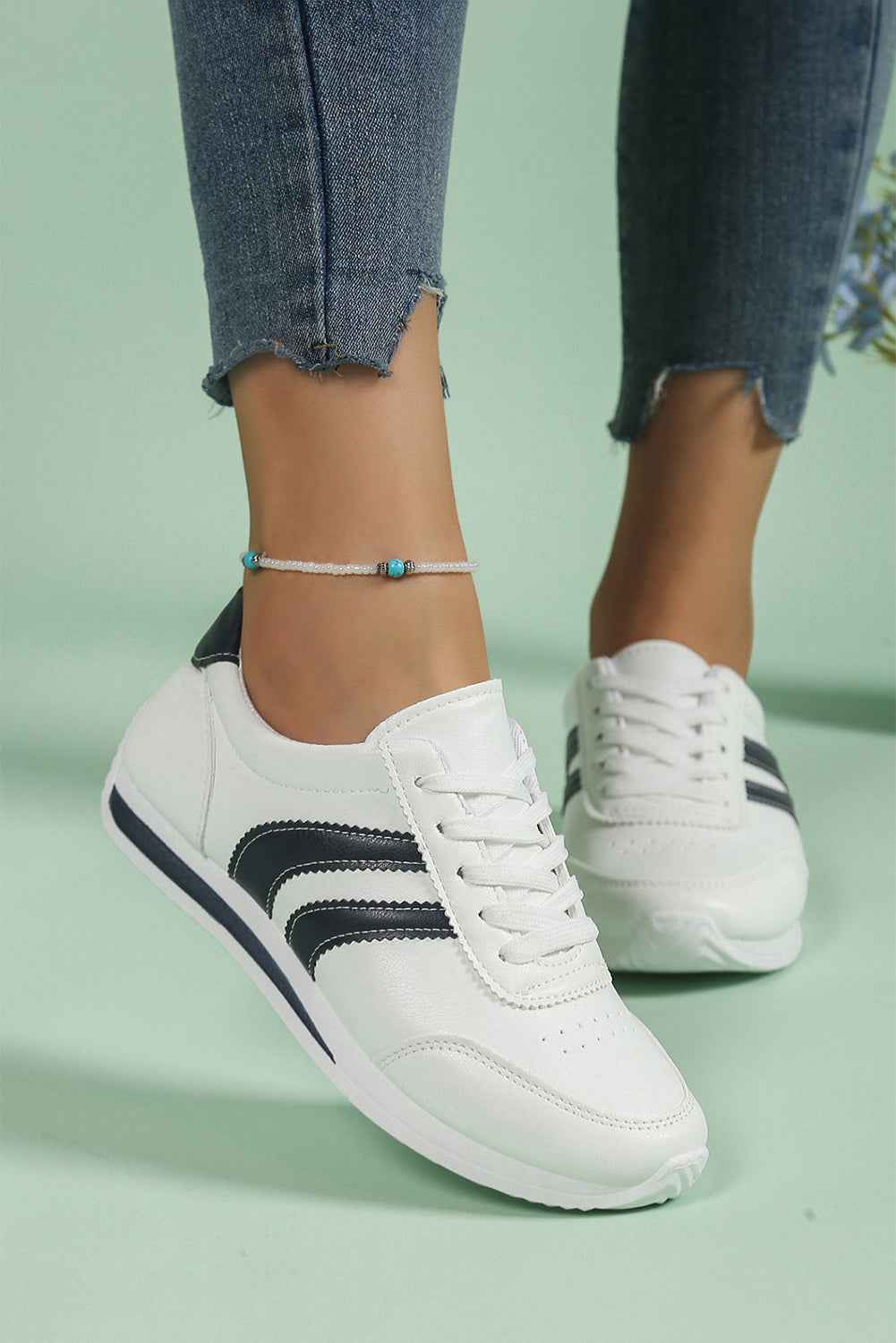 Isabella Lace Up Flat Shoes