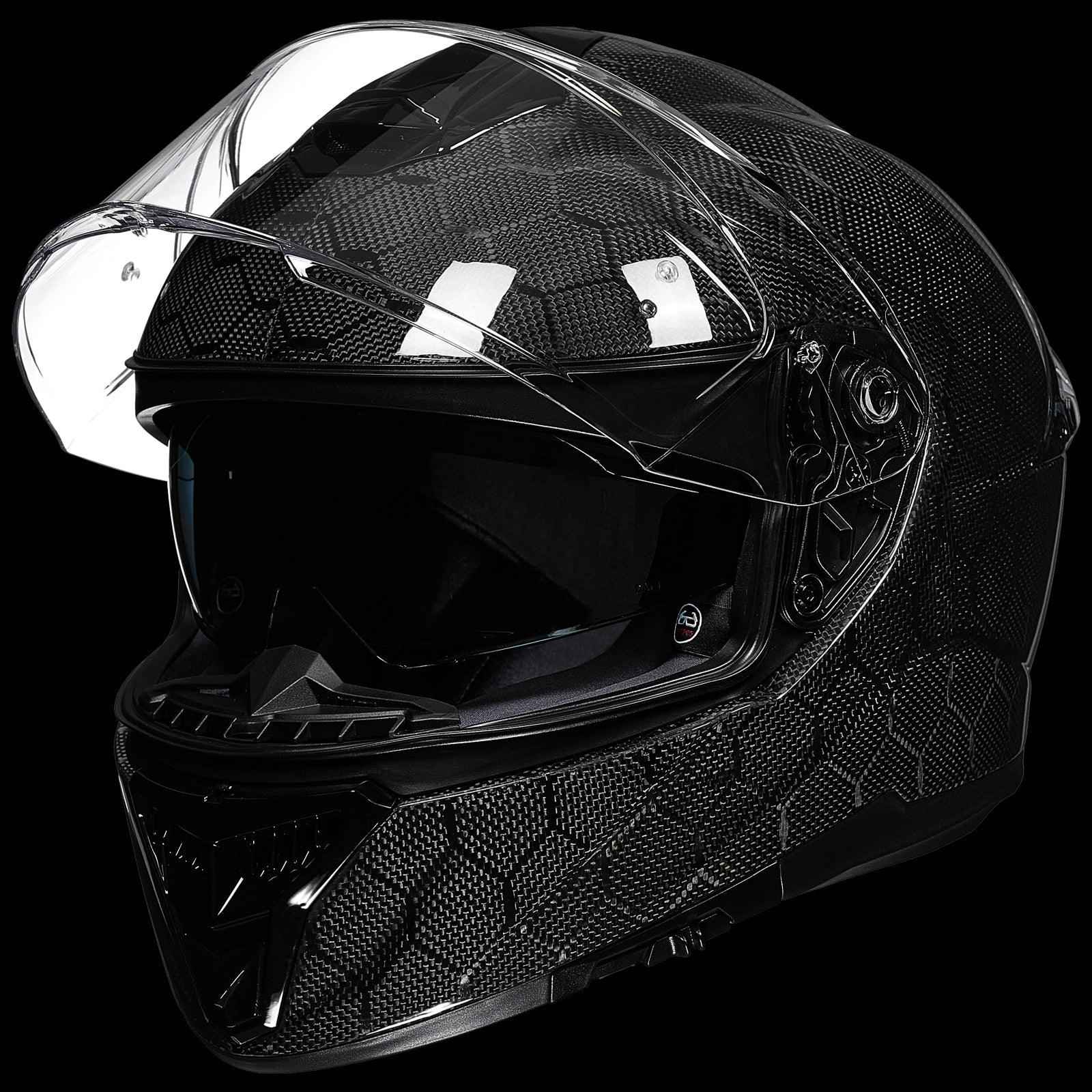 ILM Full Face Motorcycle Carbon Fiber Helmet Model 861C