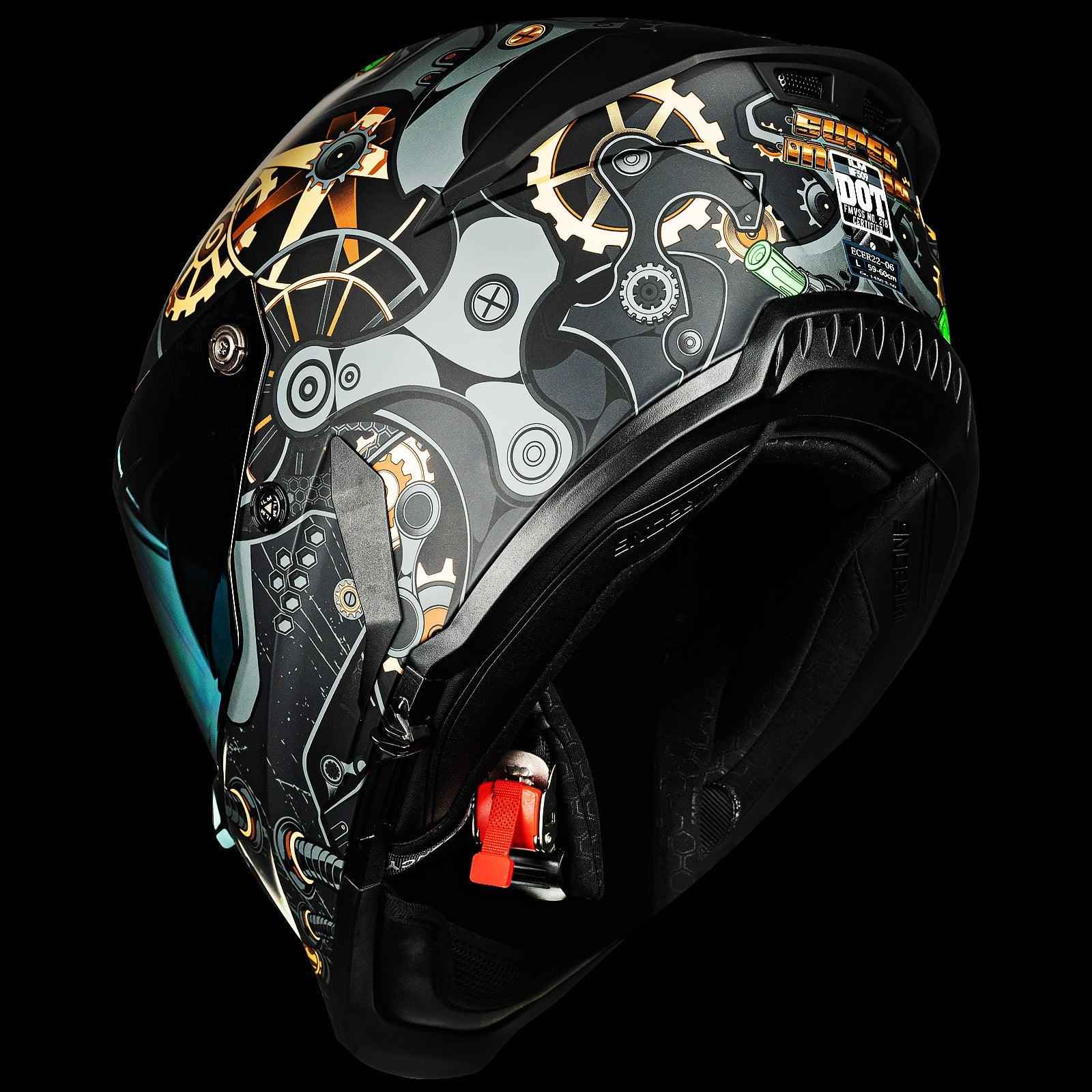 ILM Full Face Motorcycle Helmets Racing Helmet Model MF509