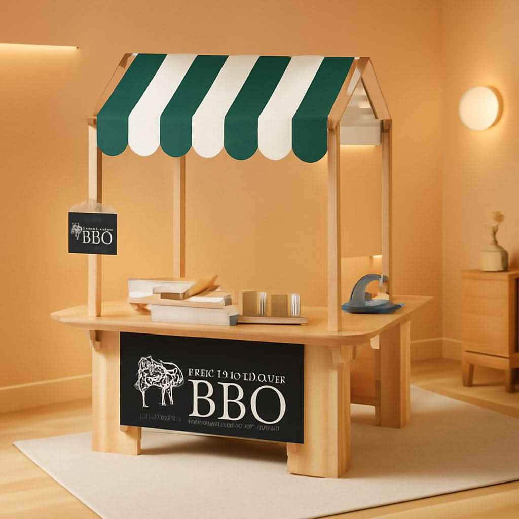 Yellow Outdoor Mud Kitchen Playhouse With GrillPro