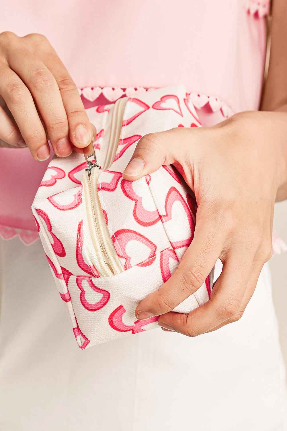 Lea Printed Canvas Cosmetic Bag