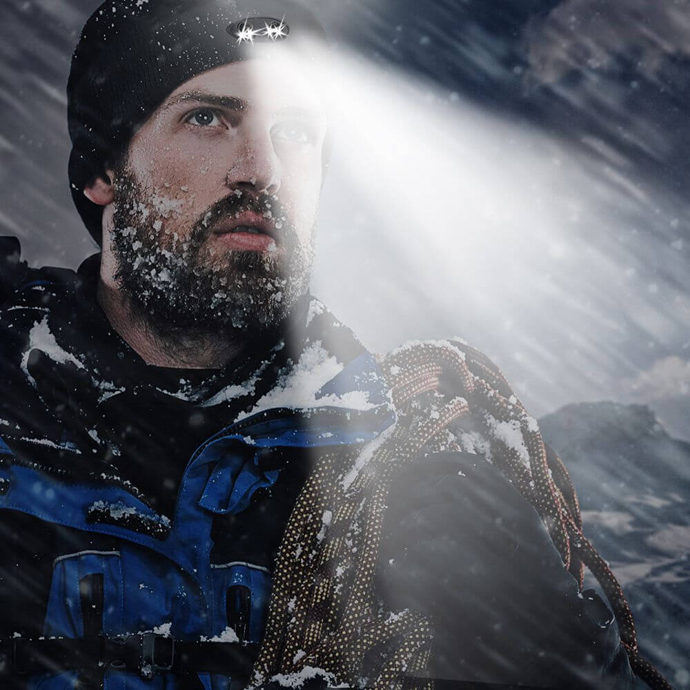 POWERCAP 35/55 Fleece LED Beanie Hat With Lights - PW PitStop