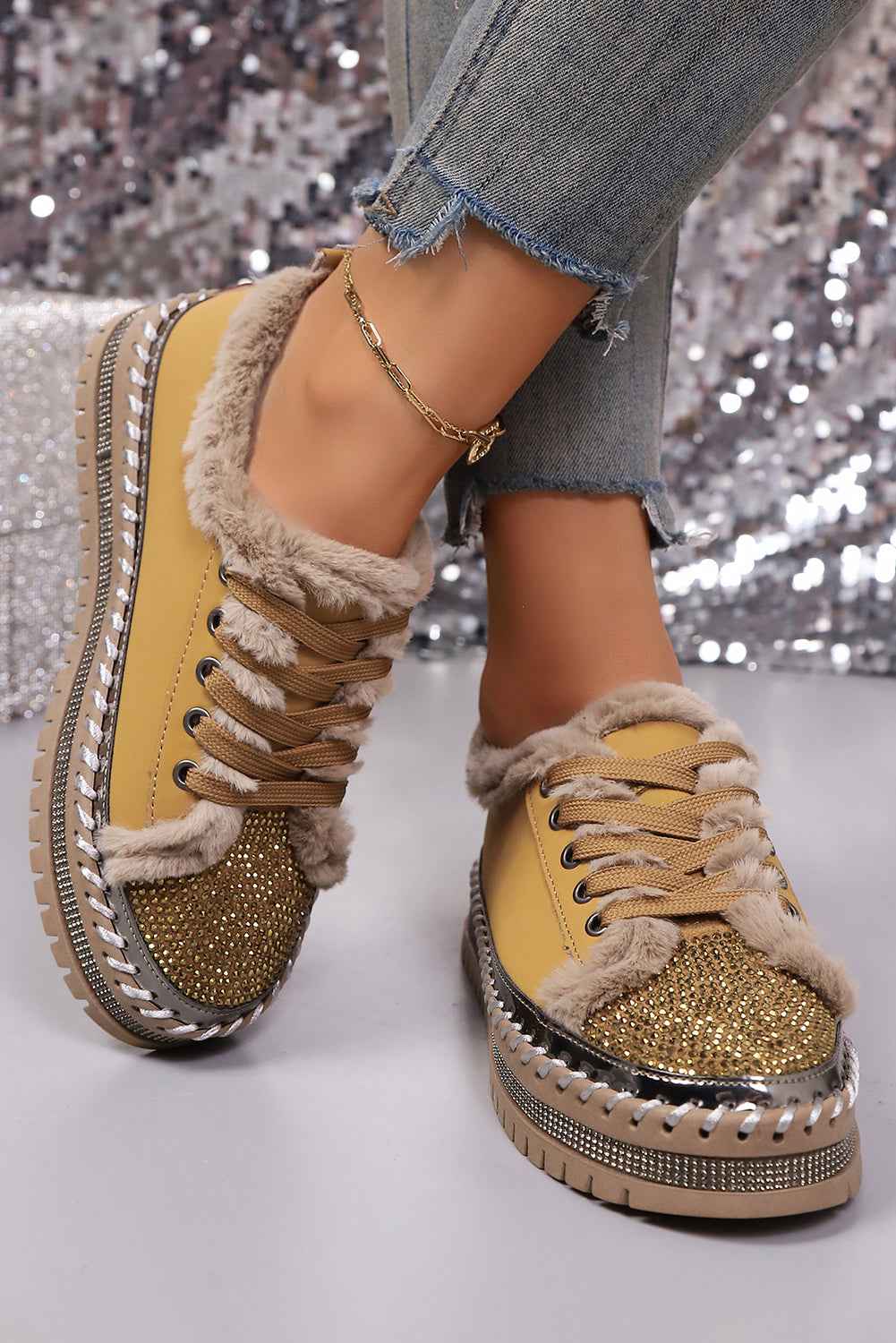 Harper Lace Up Flat Shoes