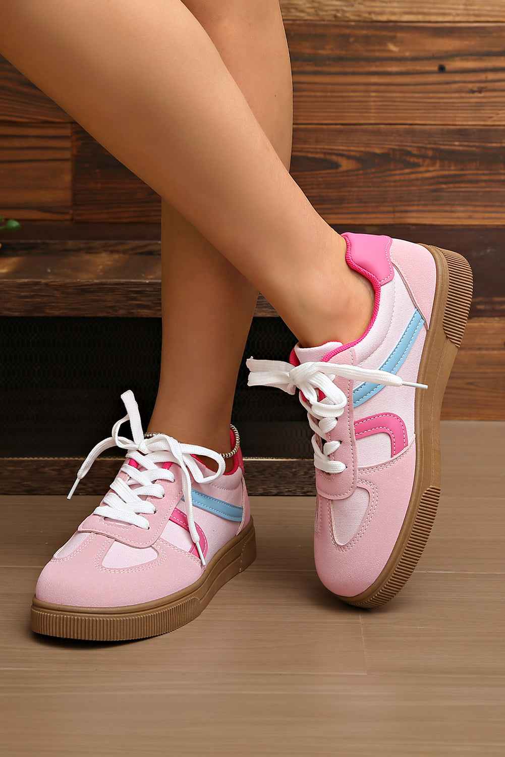 Mila Lace Up Flat Shoes