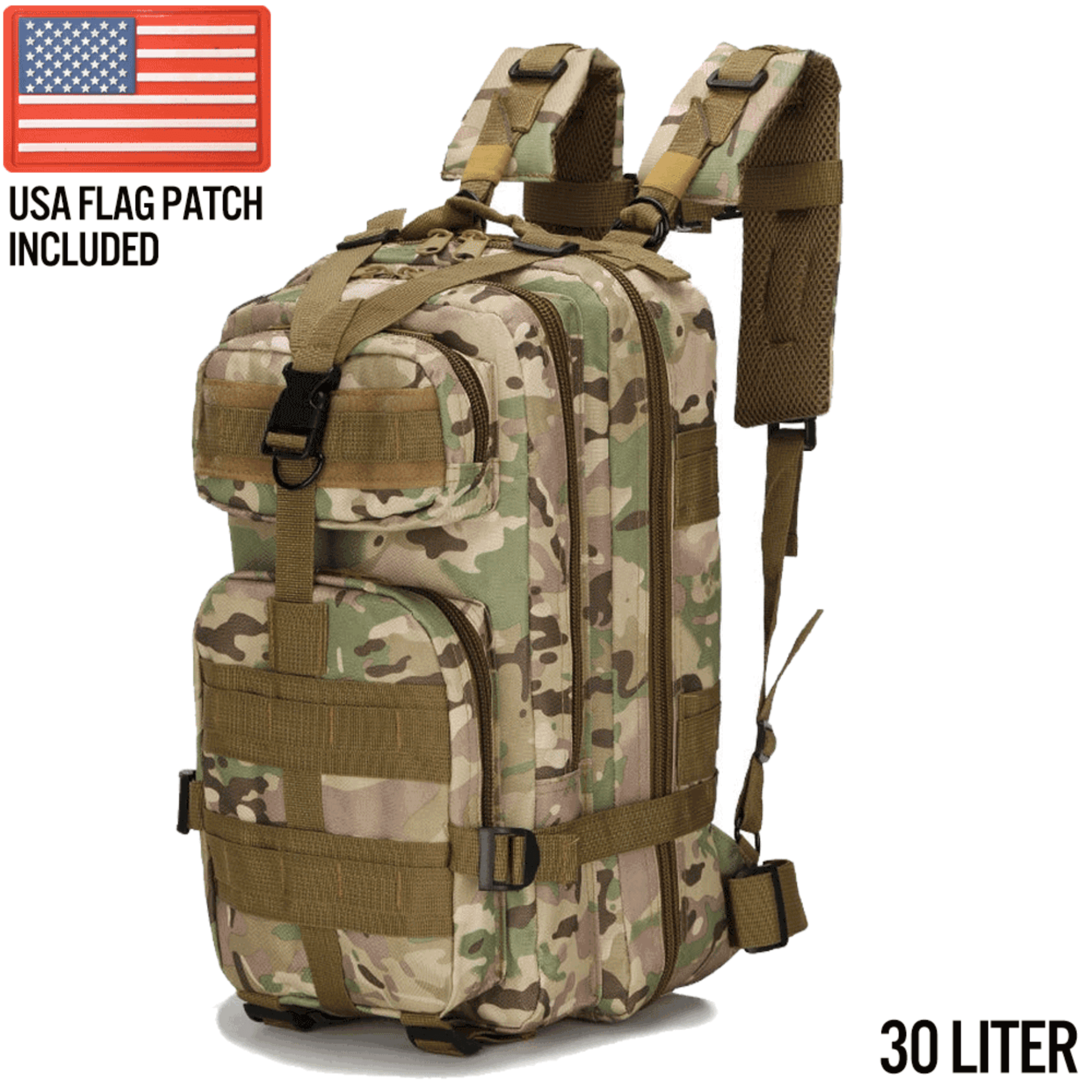 XGear Tactical Small 30L Tactical Backpack Survival Bag - PW PitStop