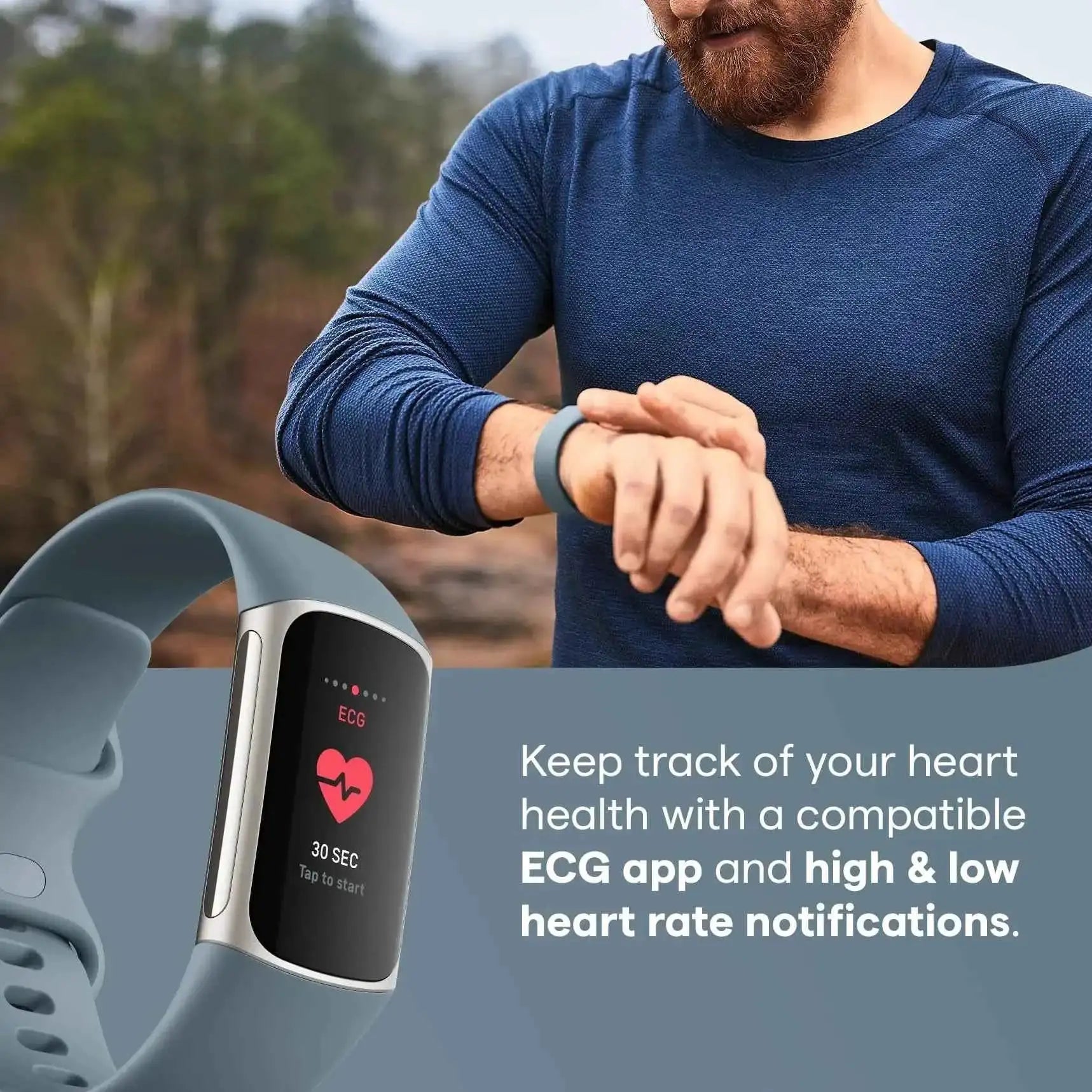NNEOBA Health Fitness Tracker Monitoring Blue