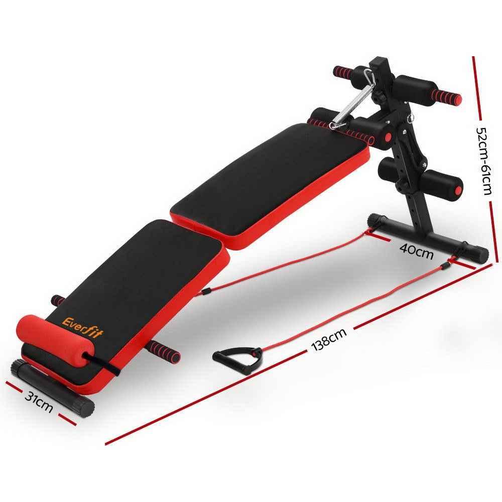 Everfit Adjustable Sit Up Bench Press Weight Gym Home Exercise Fitness - PW PitStop