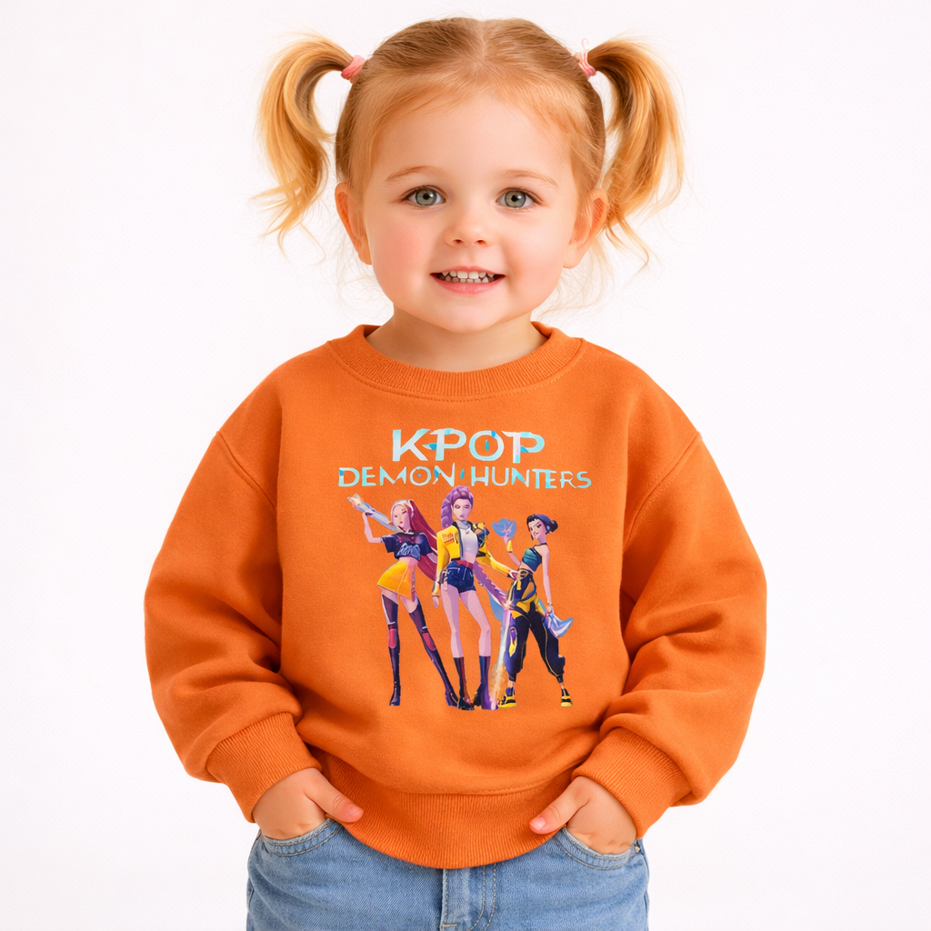 Colorful KPop Music Inspired Sweatshirt for Kids (18M–7Y)