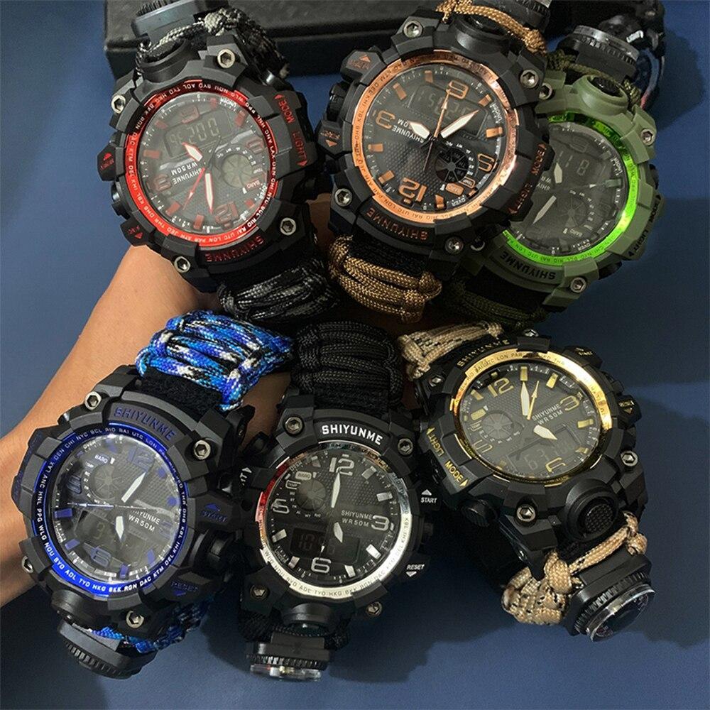 Survival Men Sports Watch With Outdoor Compass In Top Luxury Brand G Style Military Digital Watches Waterproof 50M relogio masculino - PW PitStop