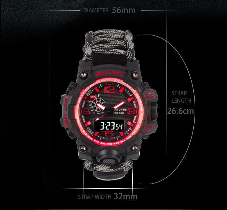 Survival Men Sports Watch With Outdoor Compass In Top Luxury Brand G Style Military Digital Watches Waterproof 50M relogio masculino - PW PitStop