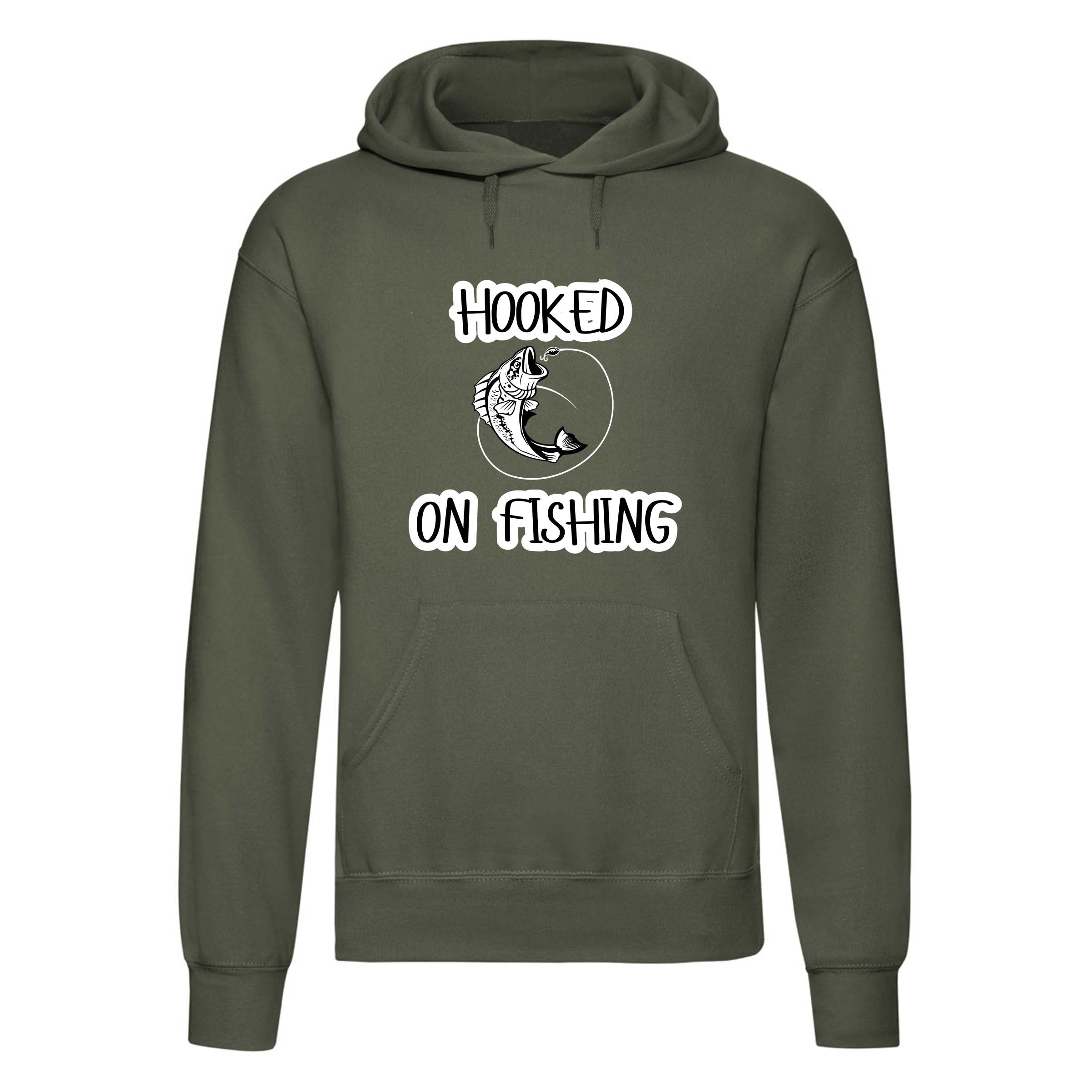 Hooked on Fishing Printed Hoodie - PW PitStop