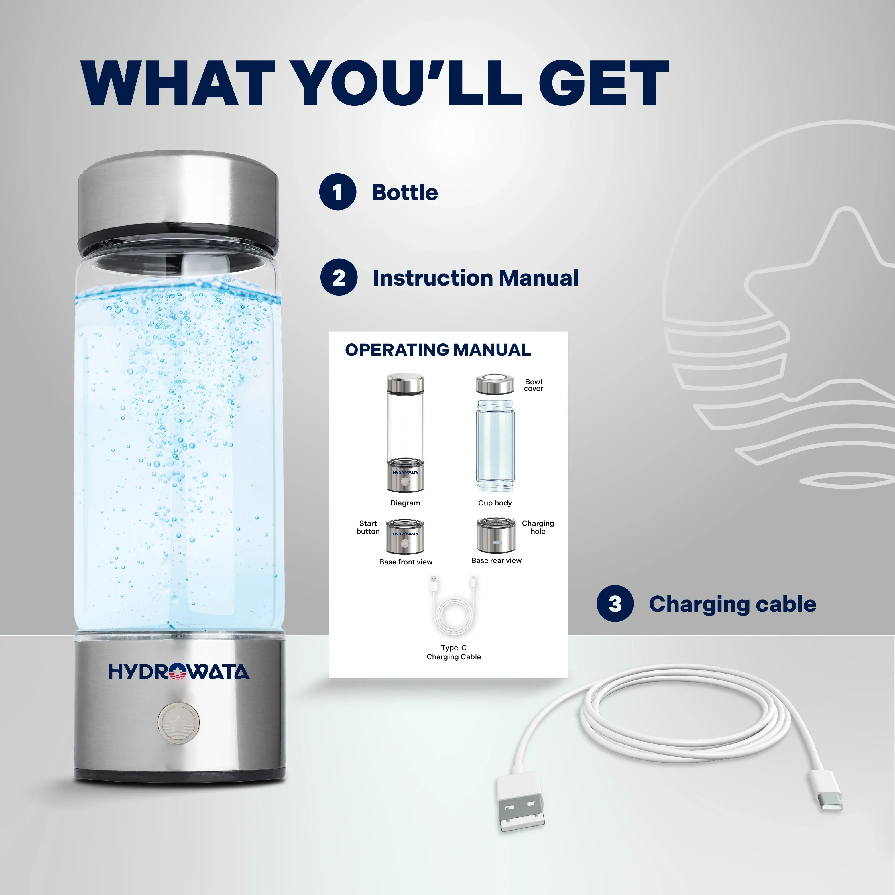 HydroWata™ Hydrogen Water Bottle - PW PitStop