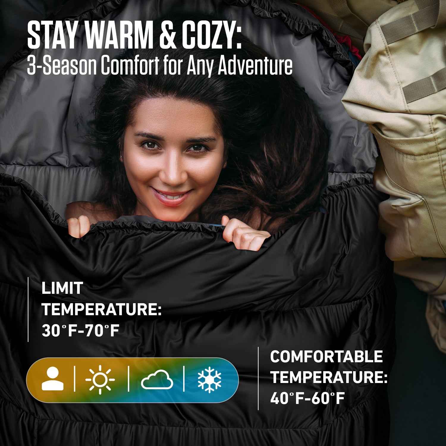 XXL Sleeping Bag for Big and Tall Campers