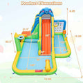 Inflatable Water Slide with Splash Pool and Climbing Wall for Oudoor Indoor without Blower