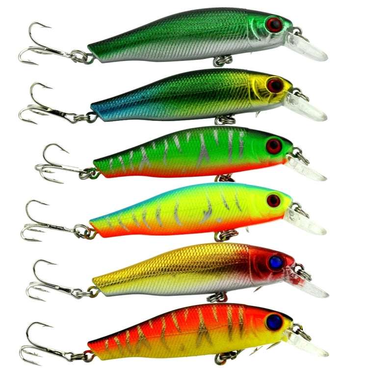 HENGJIA 6 PCS 8.5cm 8.9g Minnow Plastic Hard Baits Fishing Lures Set Fishing Tackle Baits - PW PitStop