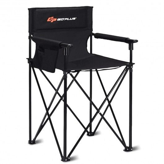 Portable 38 Inch Oversized High Camping Fishing Folding Chair - PW PitStop