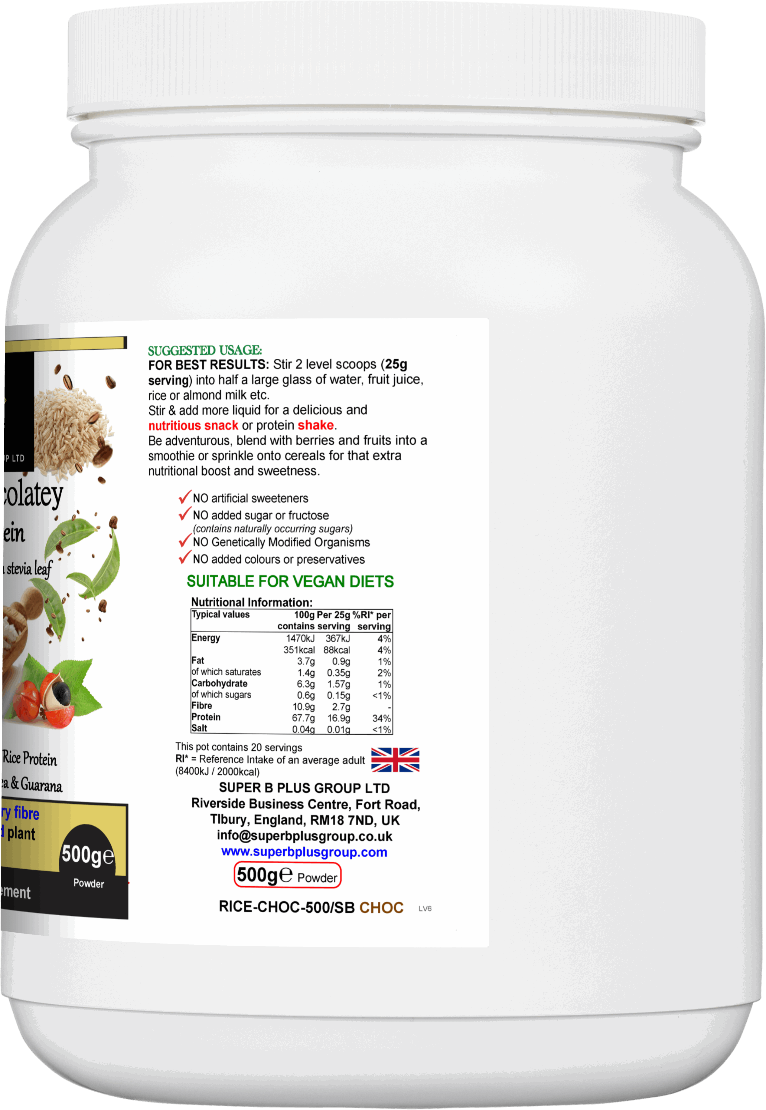 Super Chocolatey Rice Protein