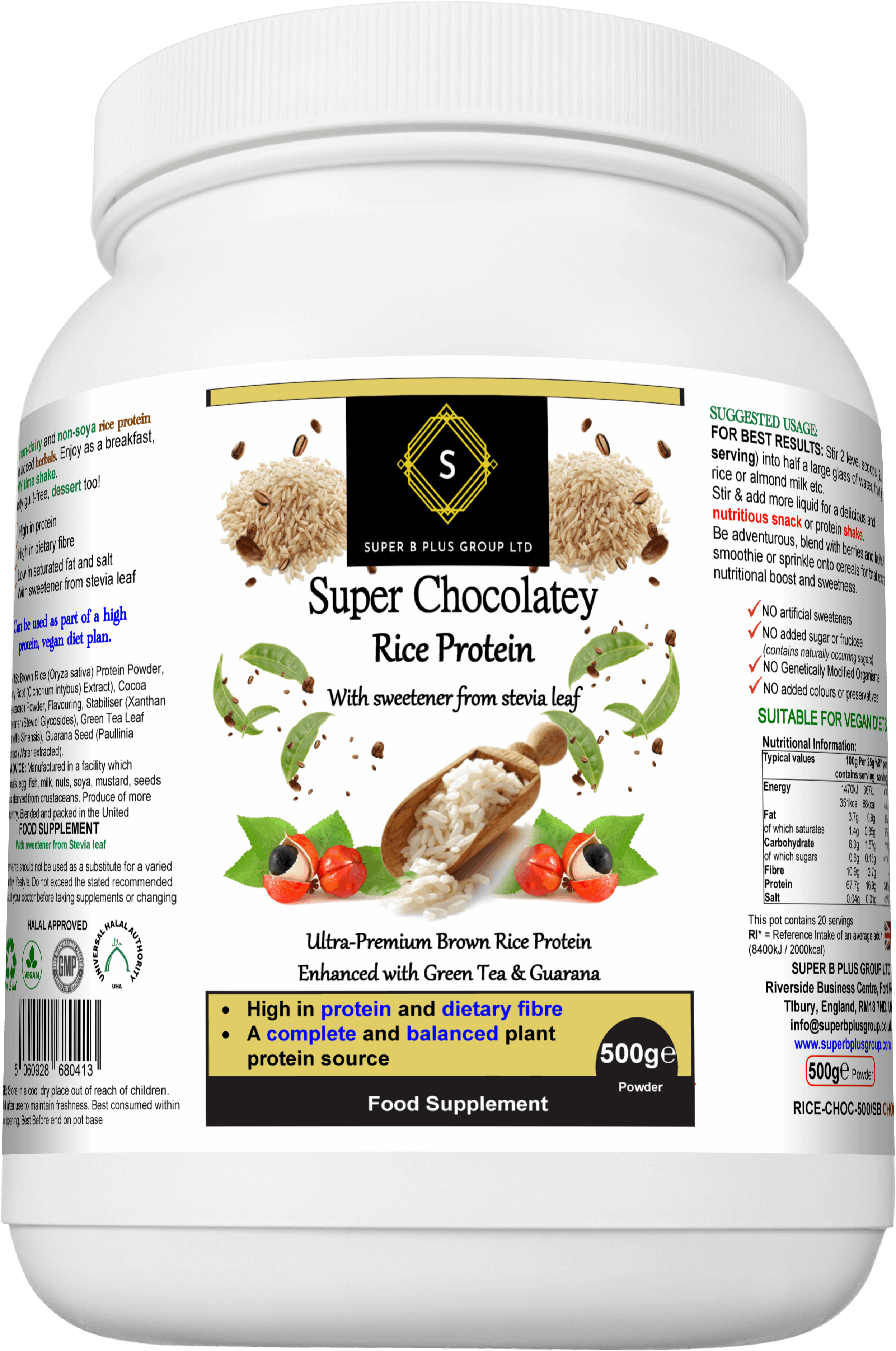 Super Chocolatey Rice Protein - PW PitStop
