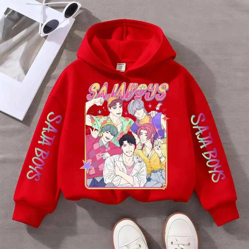 Colorful Music KPop-Inspired Hoodie for Kids (Ages 3–14)