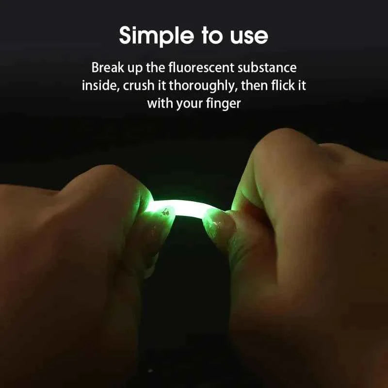50/100-Pack Fluorescent Fishing Rod Lights Luminous Floating Bobbers for Night Fishing