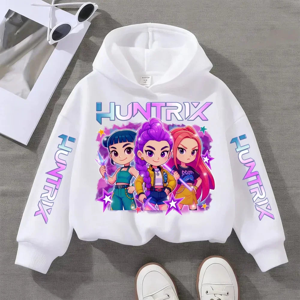 Colorful Music KPop-Inspired Hoodie for Kids (Ages 3–14)
