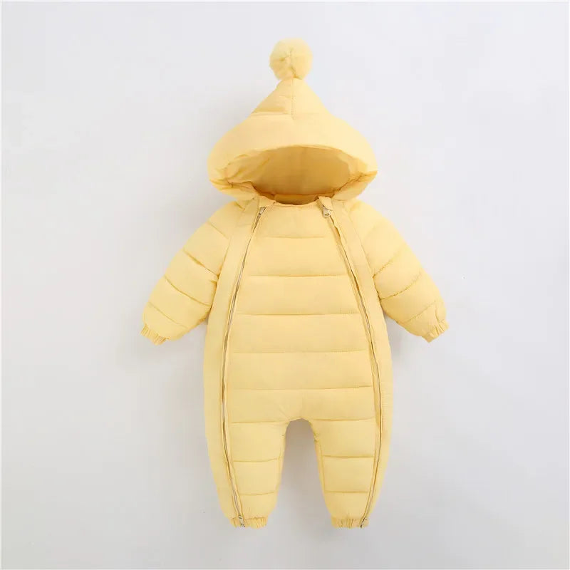 Full-body waterproof thermal suit with hood and double multicolor zip