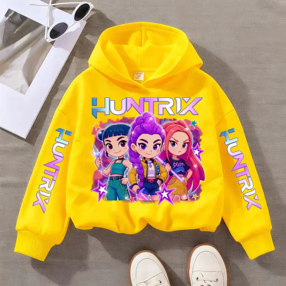 Colorful Music KPop-Inspired Hoodie for Kids (Ages 3–14)