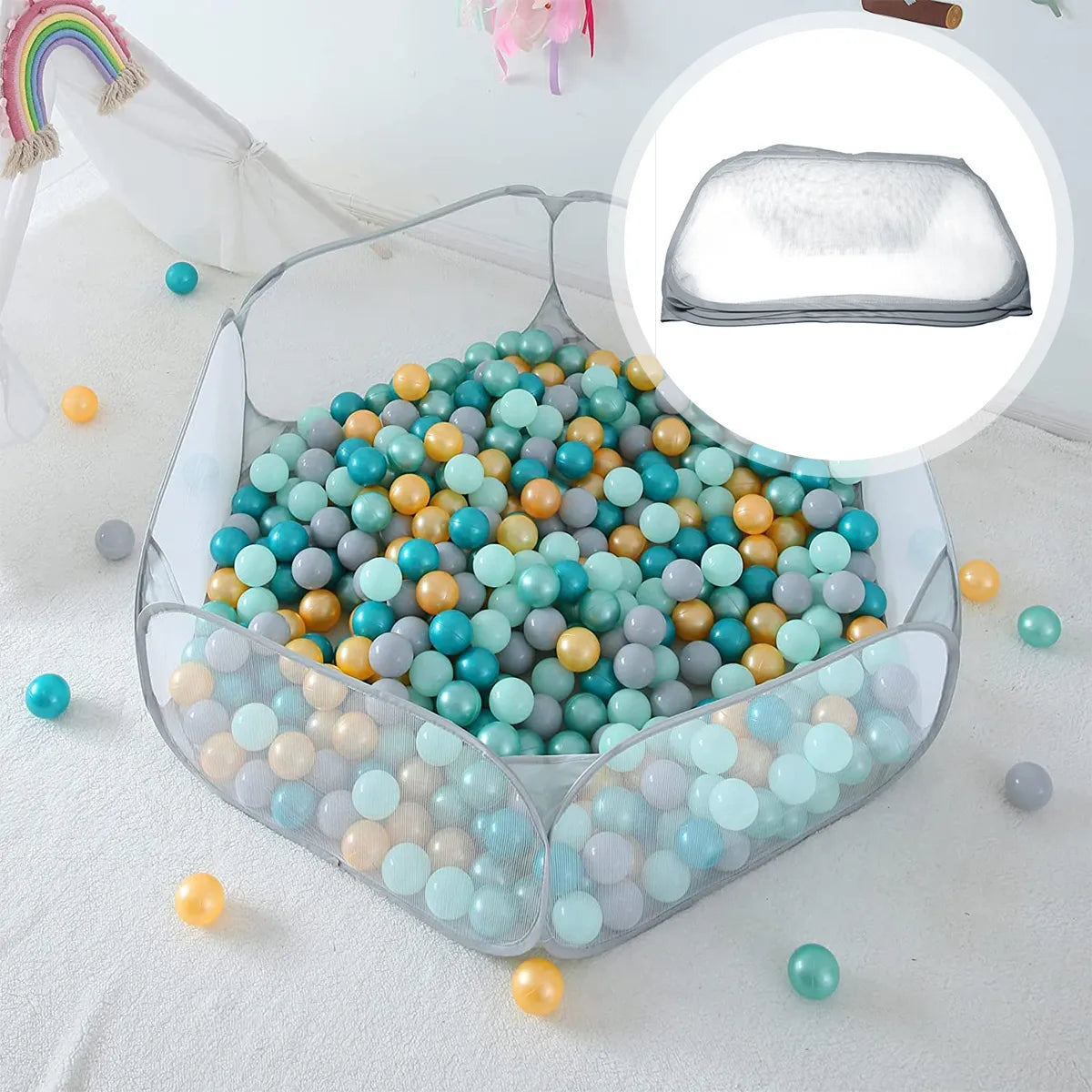 Foldable Net Ball Pit