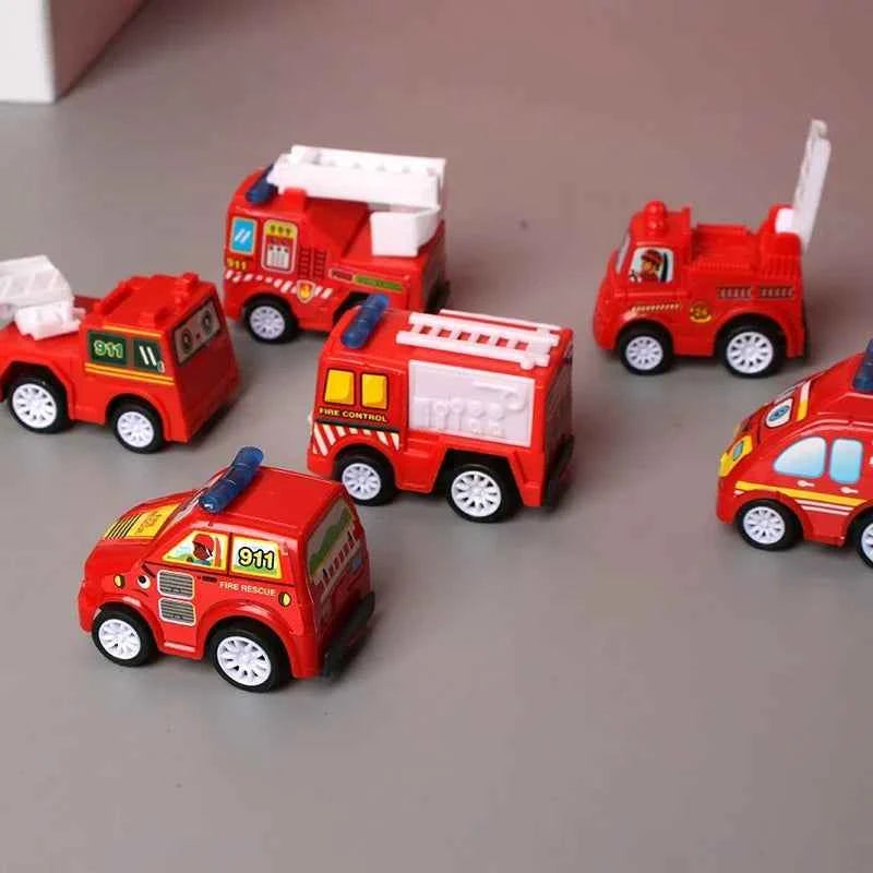 6pcs Car Model Toy Set with organizer bag