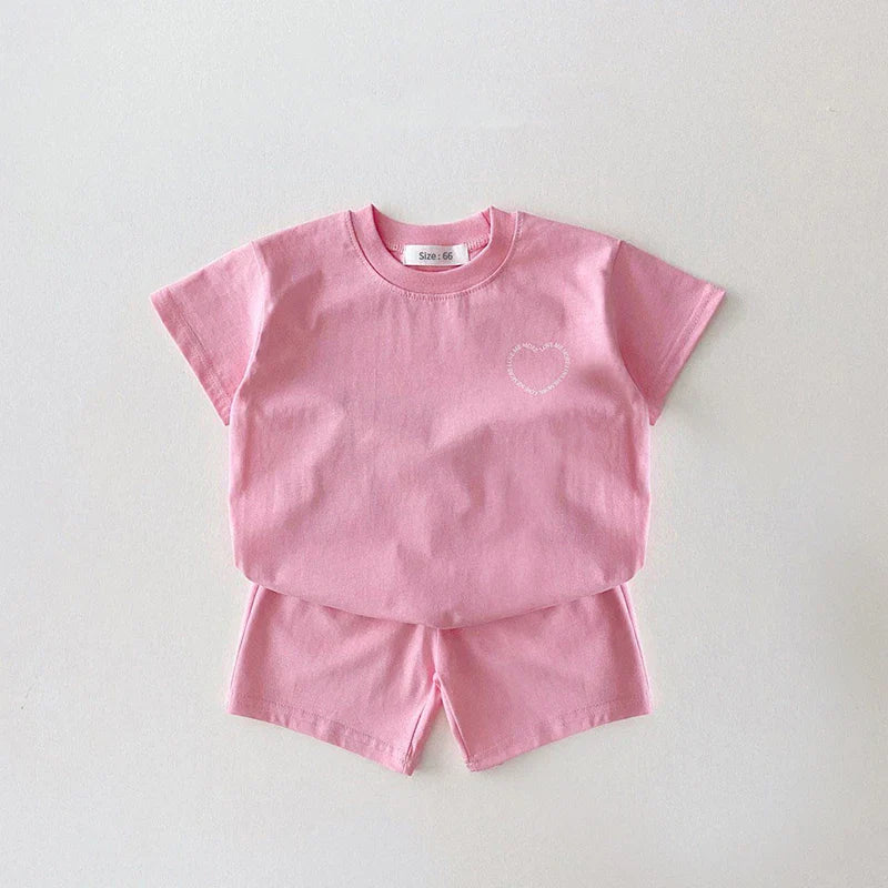 Set T-shirts and Pants Love Me More