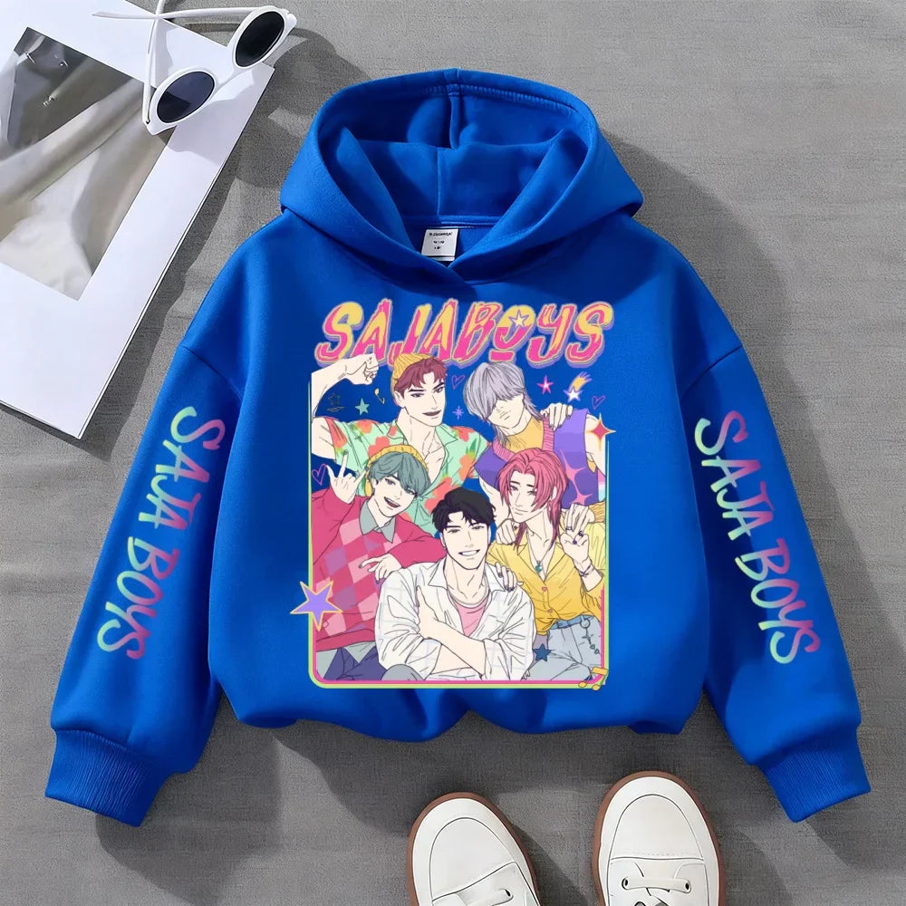 Colorful Music KPop-Inspired Hoodie for Kids (Ages 3–14)