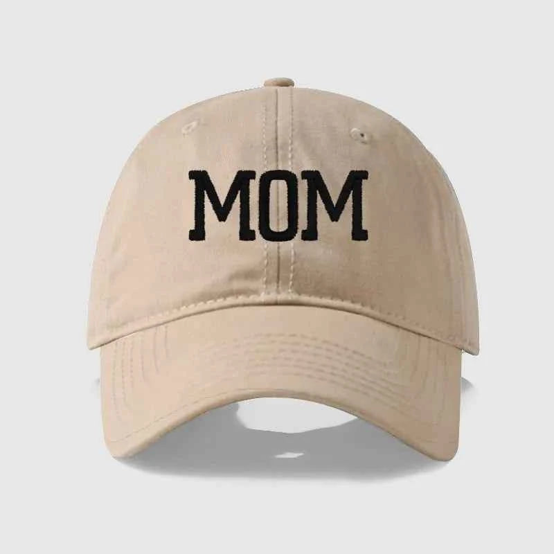 Embroidered Cotton Baseball Cap MOM and DAD