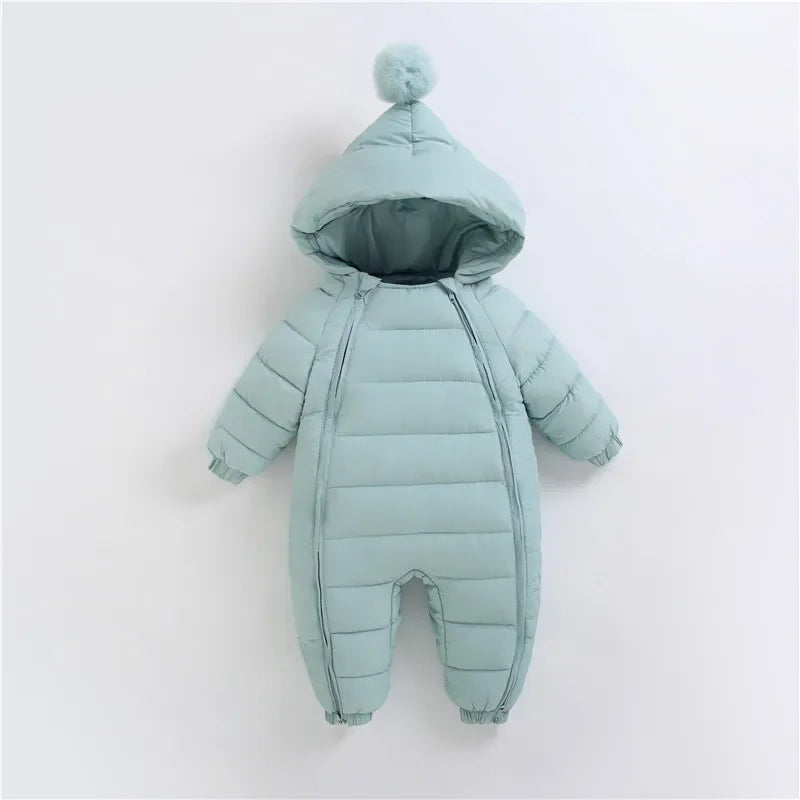 Full-body waterproof thermal suit with hood and double multicolor zip