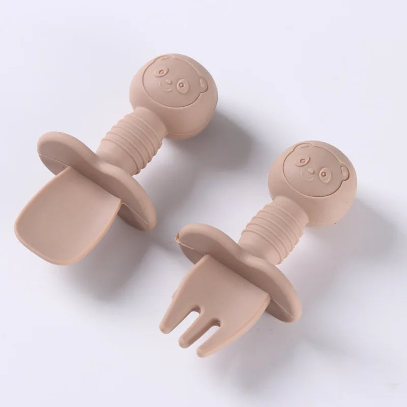 2pcs Food Grade Silicone Cutlery