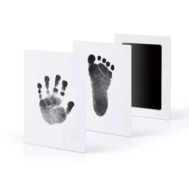 DIY Kit for Souvenir Feet/Handprints on white background