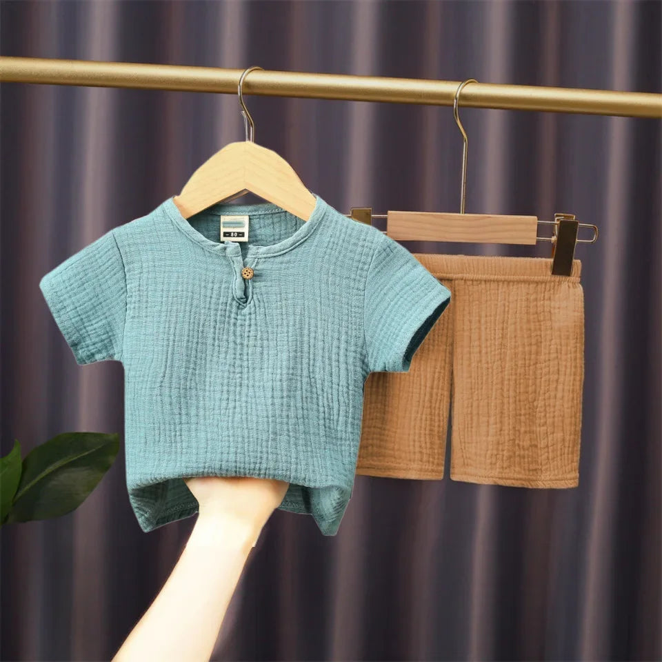 2-piece summer t-shirt and shorts set